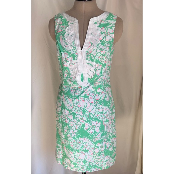 Lilly Pulitzer Dresses & Skirts - Lilly Pulitzer Janice "Beach Bash" Shift Dress Floral Size 4